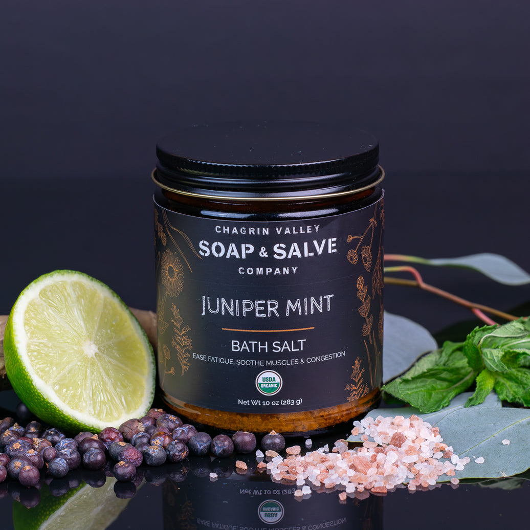 Organic Bath Salts- Juniper Spearmint