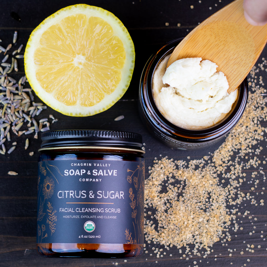 Facial Scrub: Citrus & Sugar Cleansing Facial Scrub