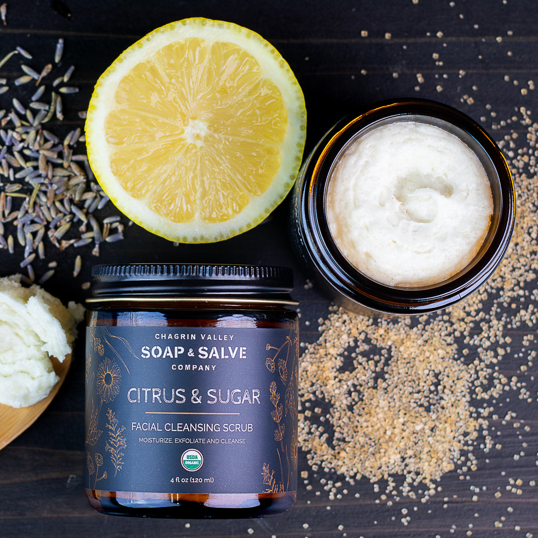 Facial Scrub: Citrus & Sugar Cleansing Facial Scrub