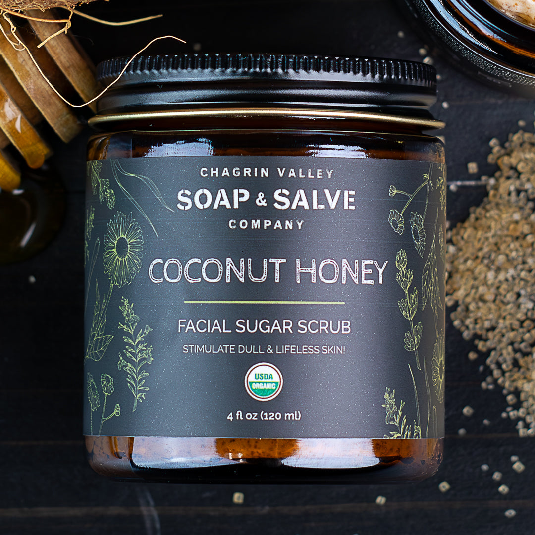 Facial Scrub: Coconut & Honey Facial Sugar Scrub