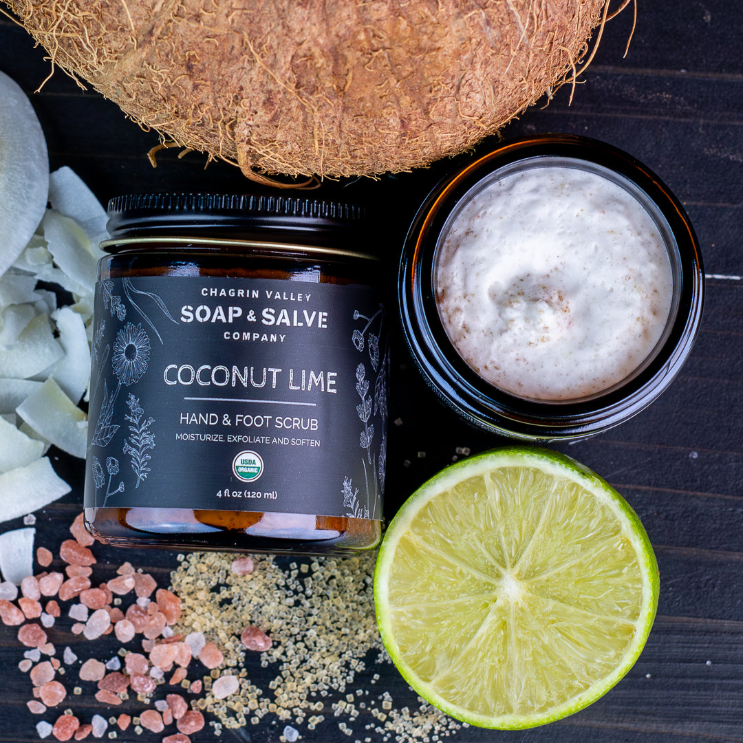 Coconut Lime Hand and Foot Sugar Scrub