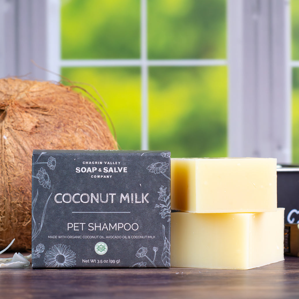 Organic Coconut Milk Dog Shampoo Bar