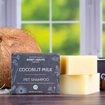 Organic Coconut Milk Dog Shampoo Bar