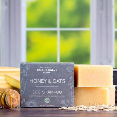 Organic Dog Shampoo Bar - Honey Oats