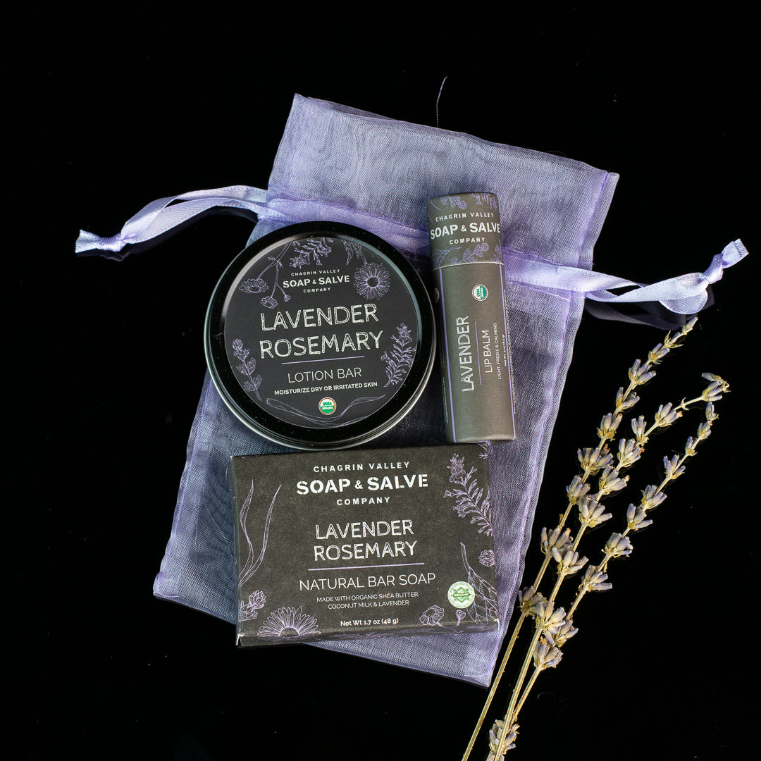 Gift: Soap Sample with Lip Balm & Lotion Bar