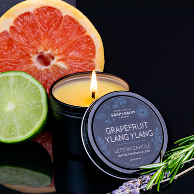 Organic Massage Candle - Grapefruit Ylang Ylang