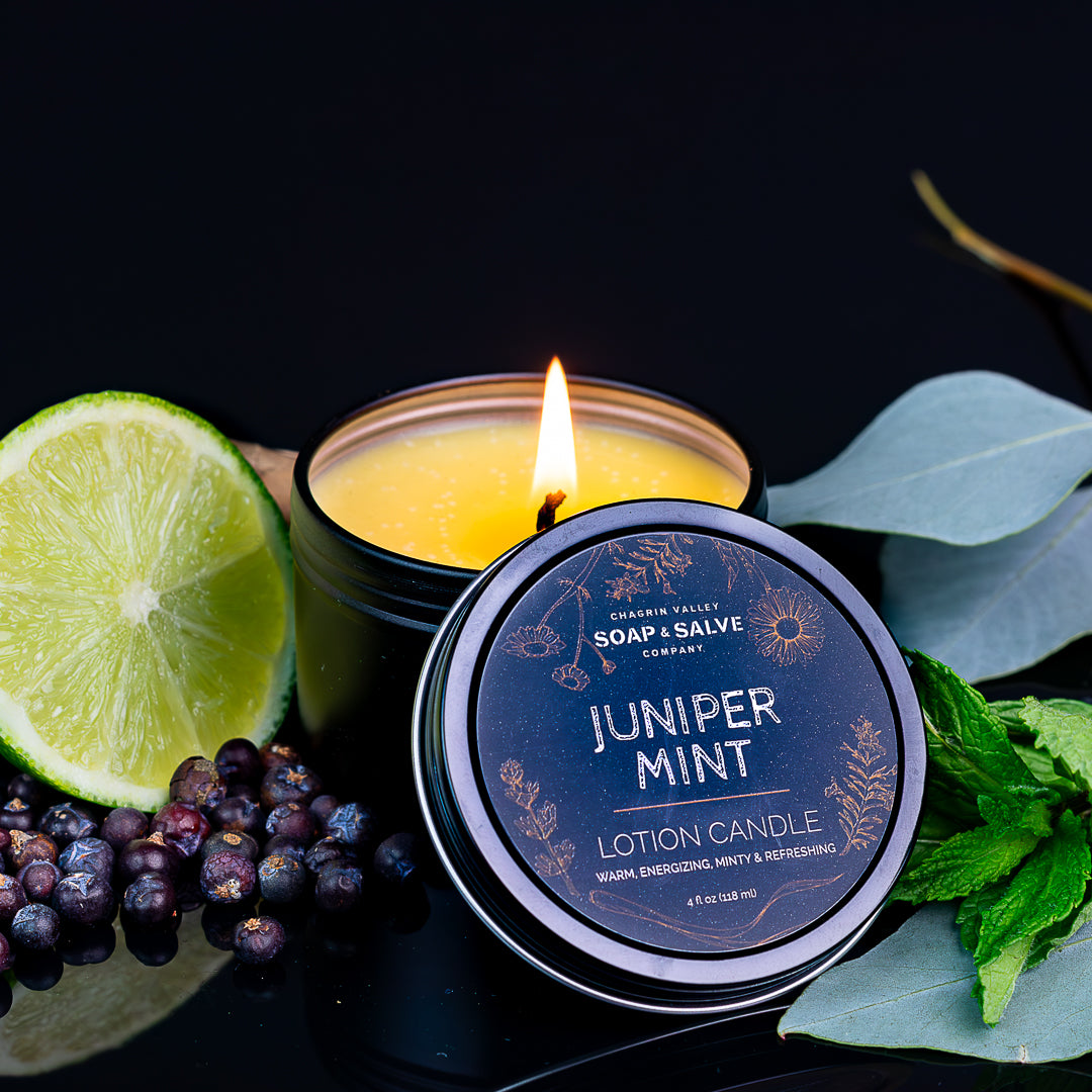 Organic Massage Candle - Juniper Mint