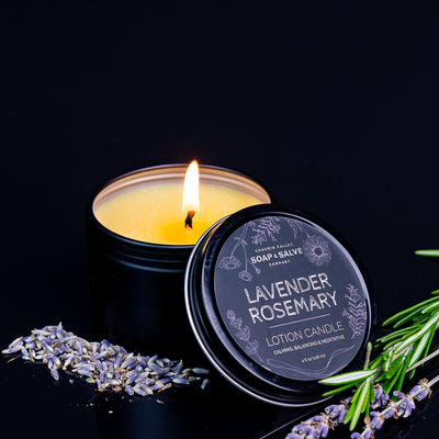 Organic Massage Candle - Lavender Rosemary