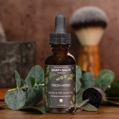 Organic Beard Oil - Fresh Herbs Scent