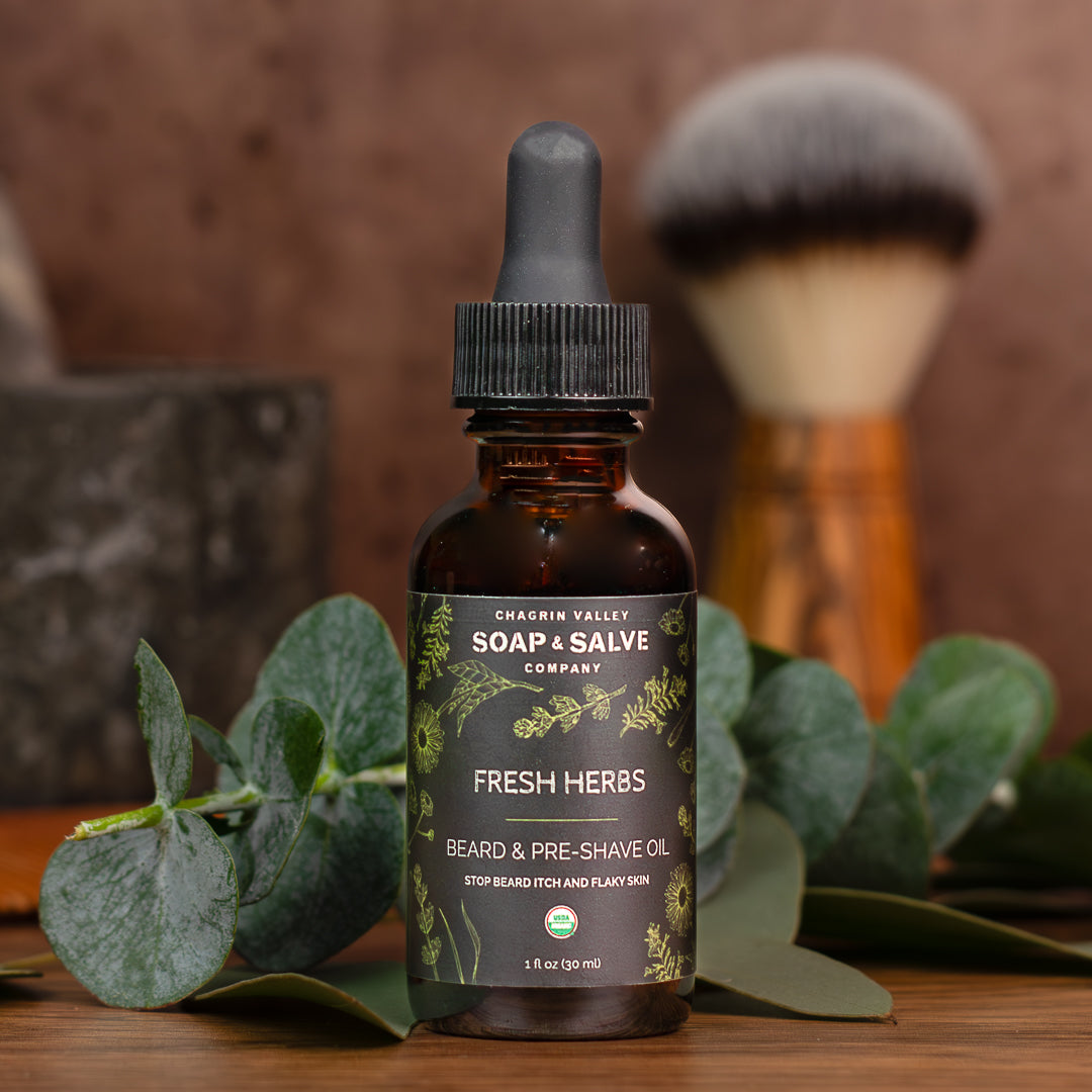 Beard & Pre-Shave Oil: Fresh Herbs Scent