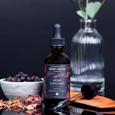 Organic Hair Oil - Argan Sunflower