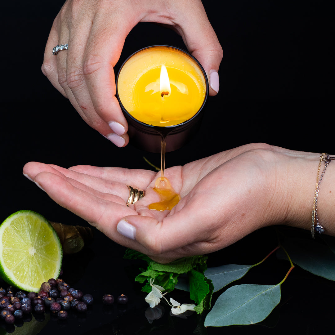 Body & Massage Candle: Juniper Mint