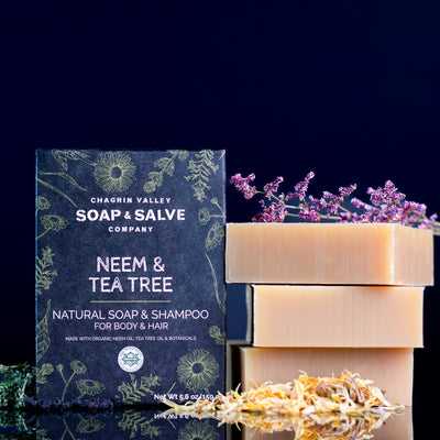 Organic Neem and Tea Tree Soap and Shampoo Bar