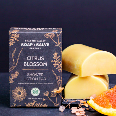 Organic Citrus Blossm Shower Lotion Bar