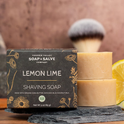 Organic Shaving Soap - Lemon Lime Scent