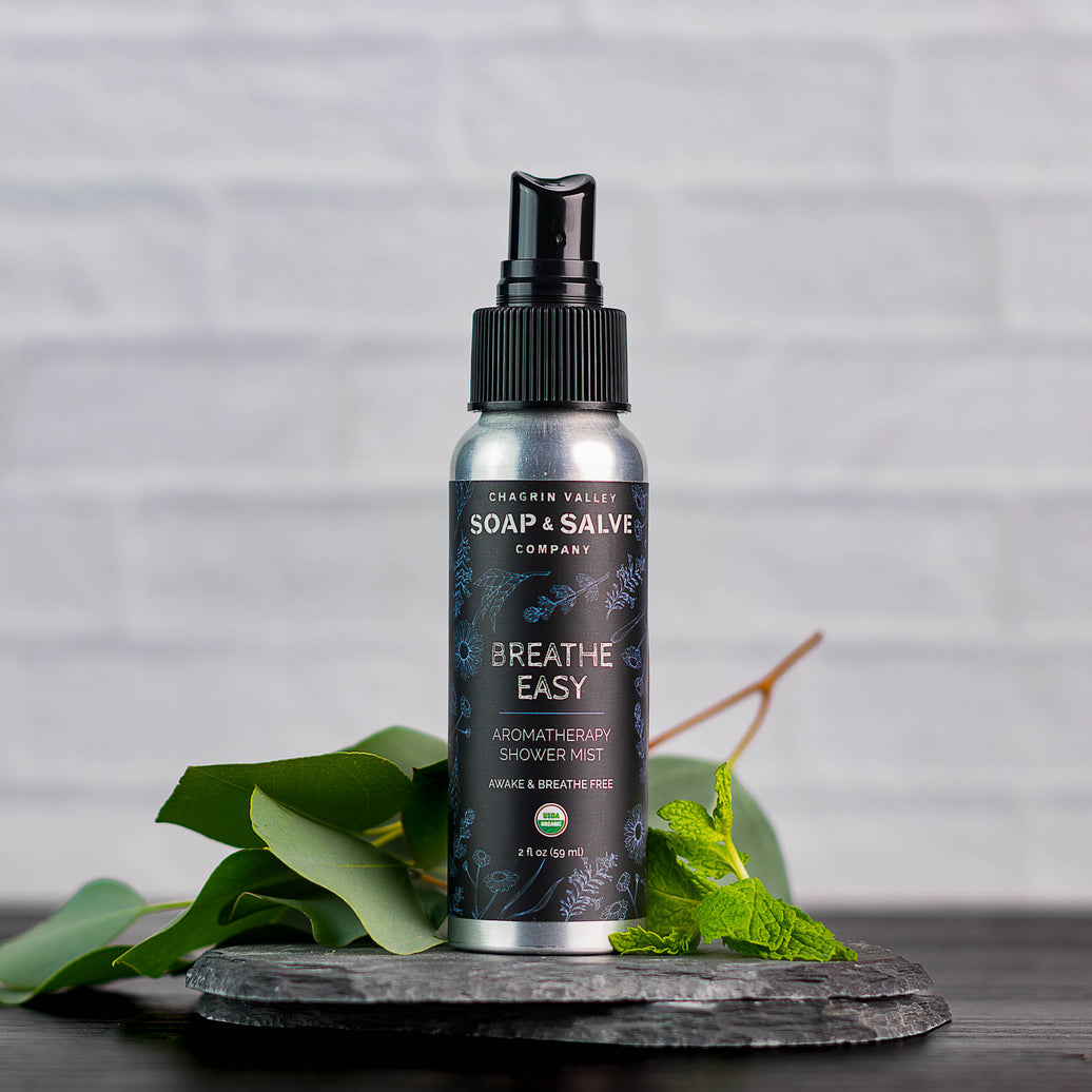 Organic Shower Spray - Breathe Easy Scent - Congestion Relief