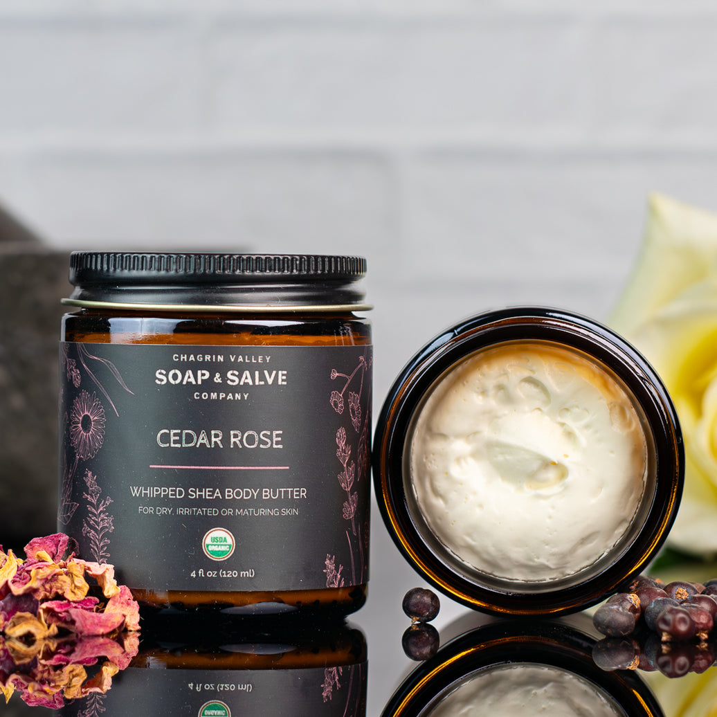 Organic Whipped Shea Cedar Rose Scent