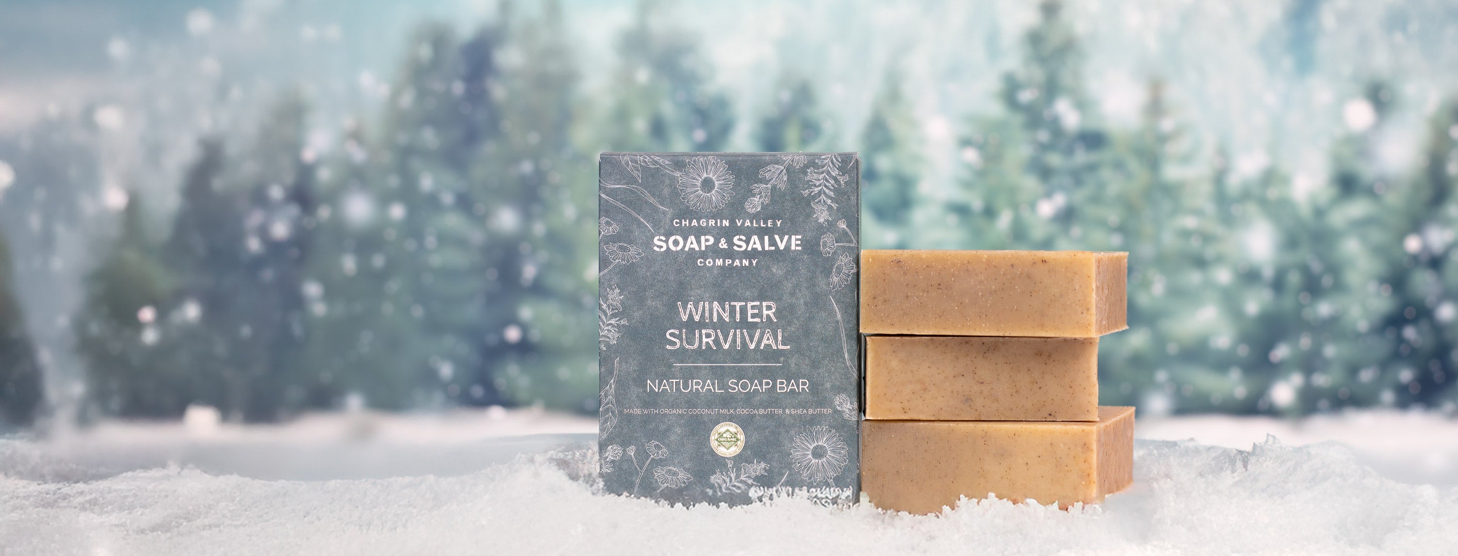 Organic Soap Bar - Winter Survival Seasonal Soap