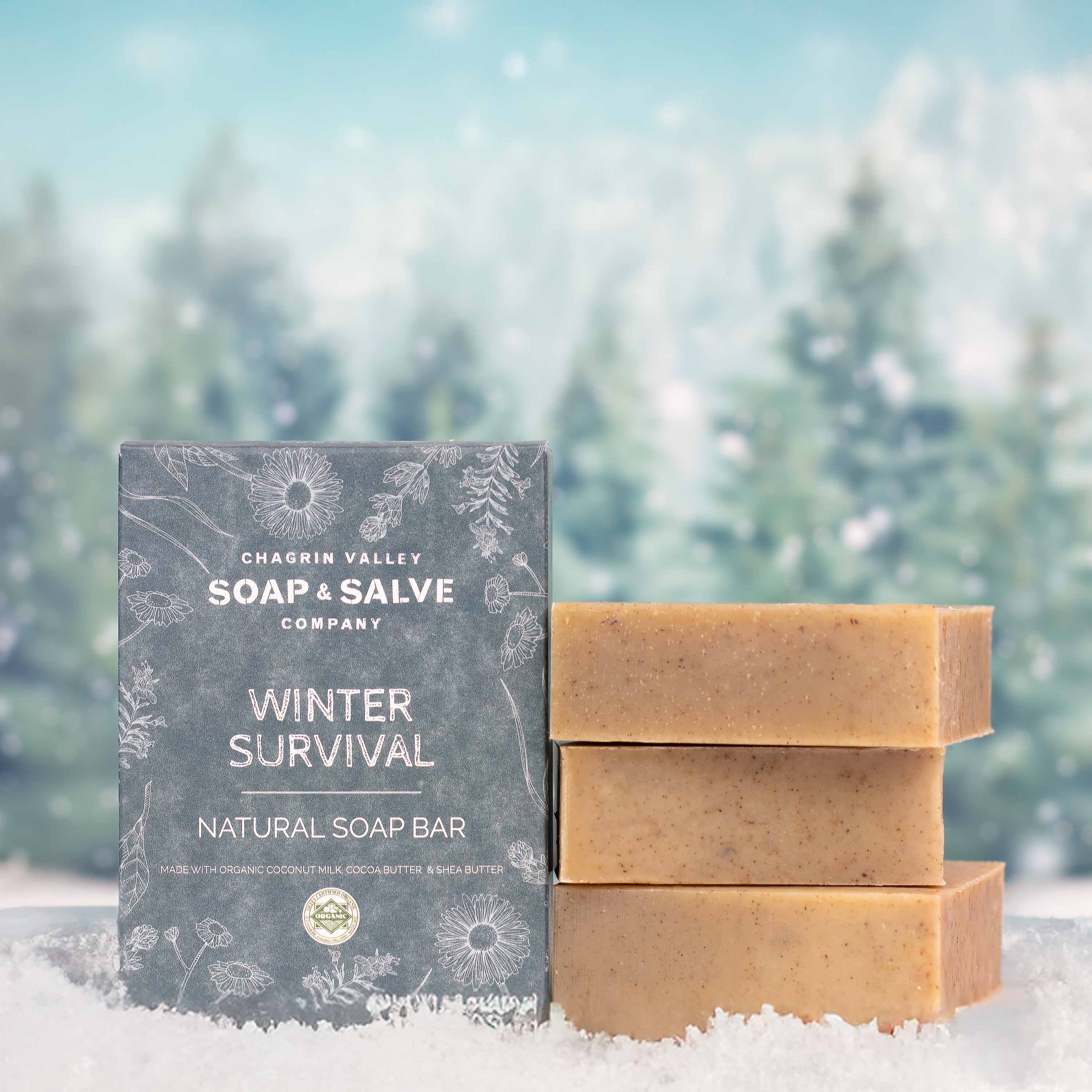 Organic Soap Soap Bar - Winter Survival Seasonal Soap