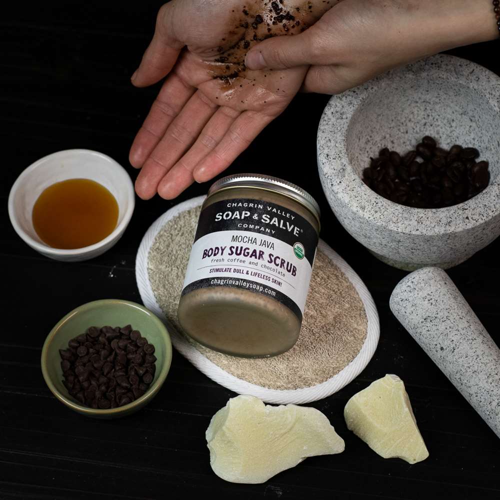 Buy Mocha and coffee bean scrub