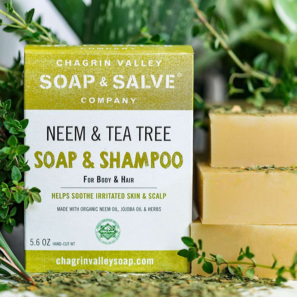 Neem & Tea Tree Body & Hair Shampoo – Chagrin Valley Soap & Salve