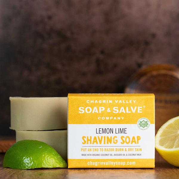 Chagrin Valley Soap & Salve Lemon Lime Shaving Soap 3 oz