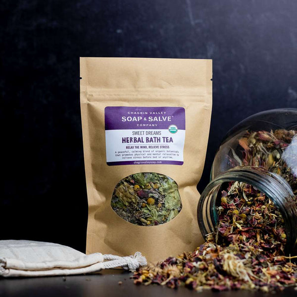 Herbal Bath Tea, European Spa Salts and Therapeutic Essential Oils